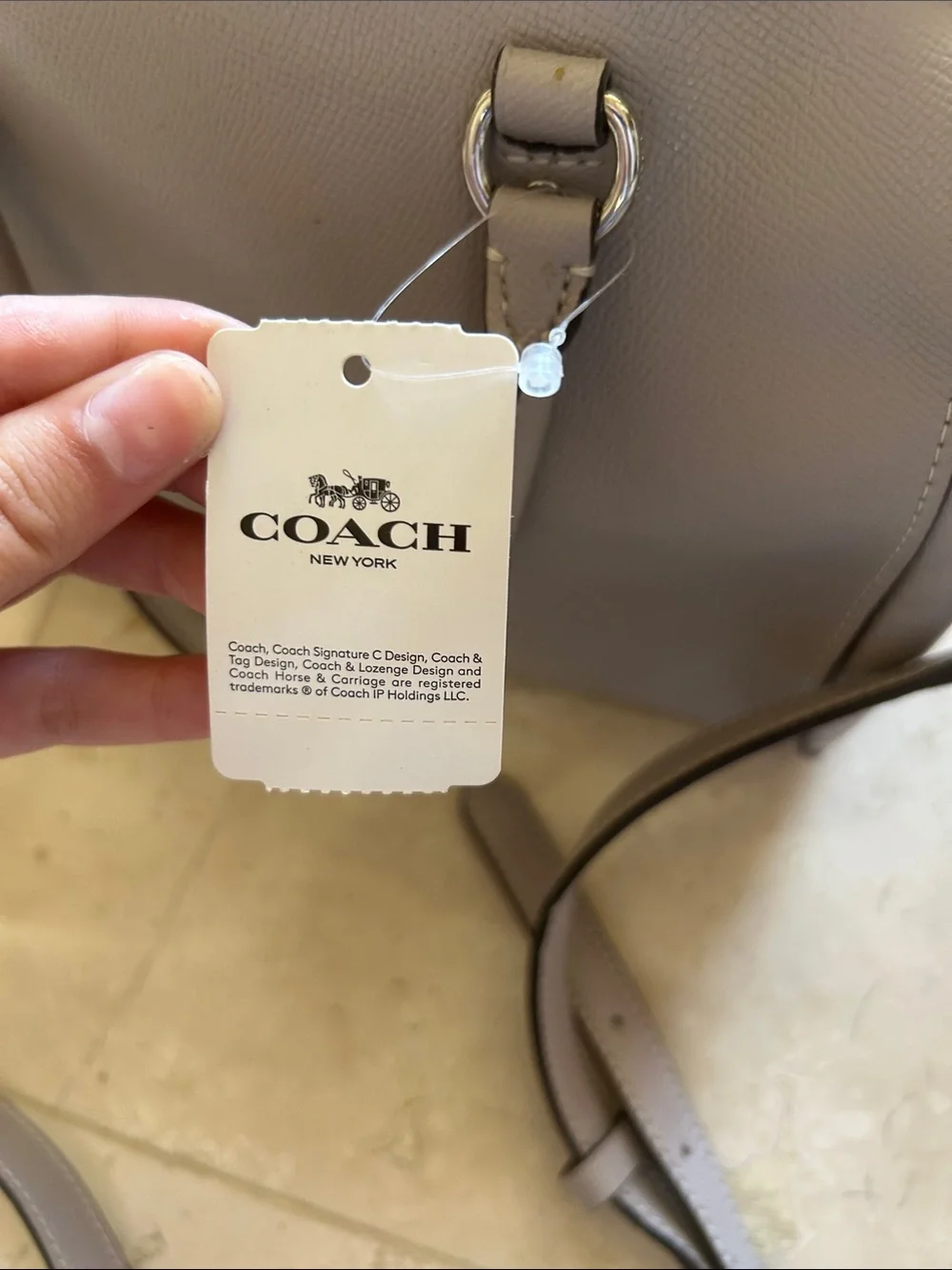 Coach pebbled leather